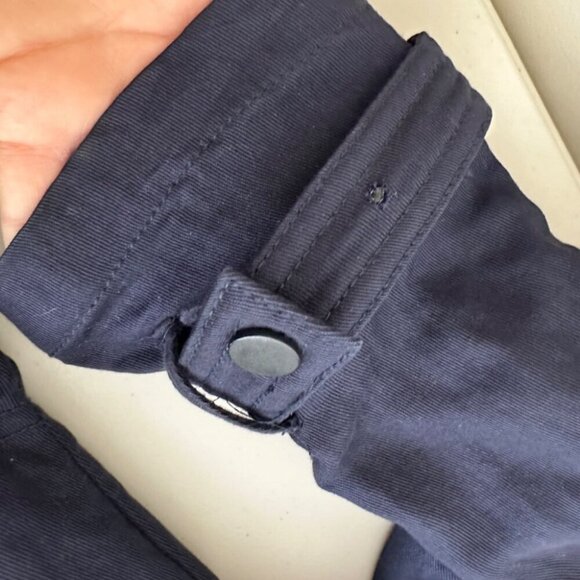 Vince Tencell Blend Bergdorf Goodman Women's Utility Jacket  Navy Blue Size S - Picture 12 of 14